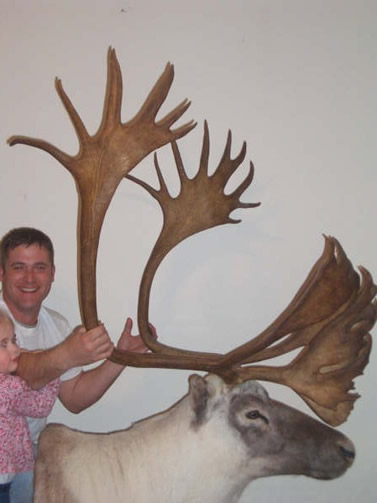 Don Vickers with his 422 3/8 B&C points Quebec-Labrador caribou